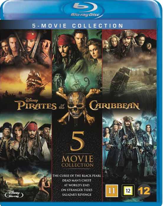 PIRATES OF CARRIBEAN 1-5 BOX (5 disc) - Blu-ray PIRATES OF CARRIBEAN 1-5 BOX (5 disc) - Blu-ray